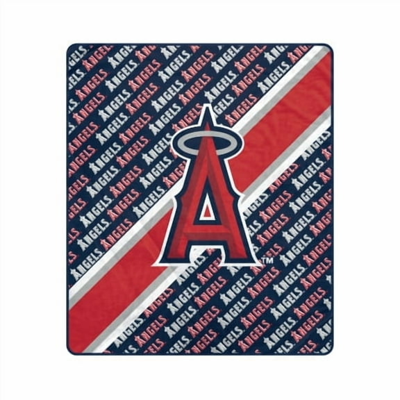 Pegasus Los Angeles Angels 60" x 70" Diagonal Lined Wordmark Ultra Soft Blanket