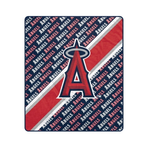 Pegasus Los Angeles Angels 60" x 70" Diagonal Lined Wordmark Ultra Soft Blanket