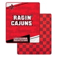 thumbnail image 1 of Pegasus Louisiana Ragin' Cajuns 60" x 70" Diagonal Ghost Checkered Double-Sided Blanket, 1 of 1