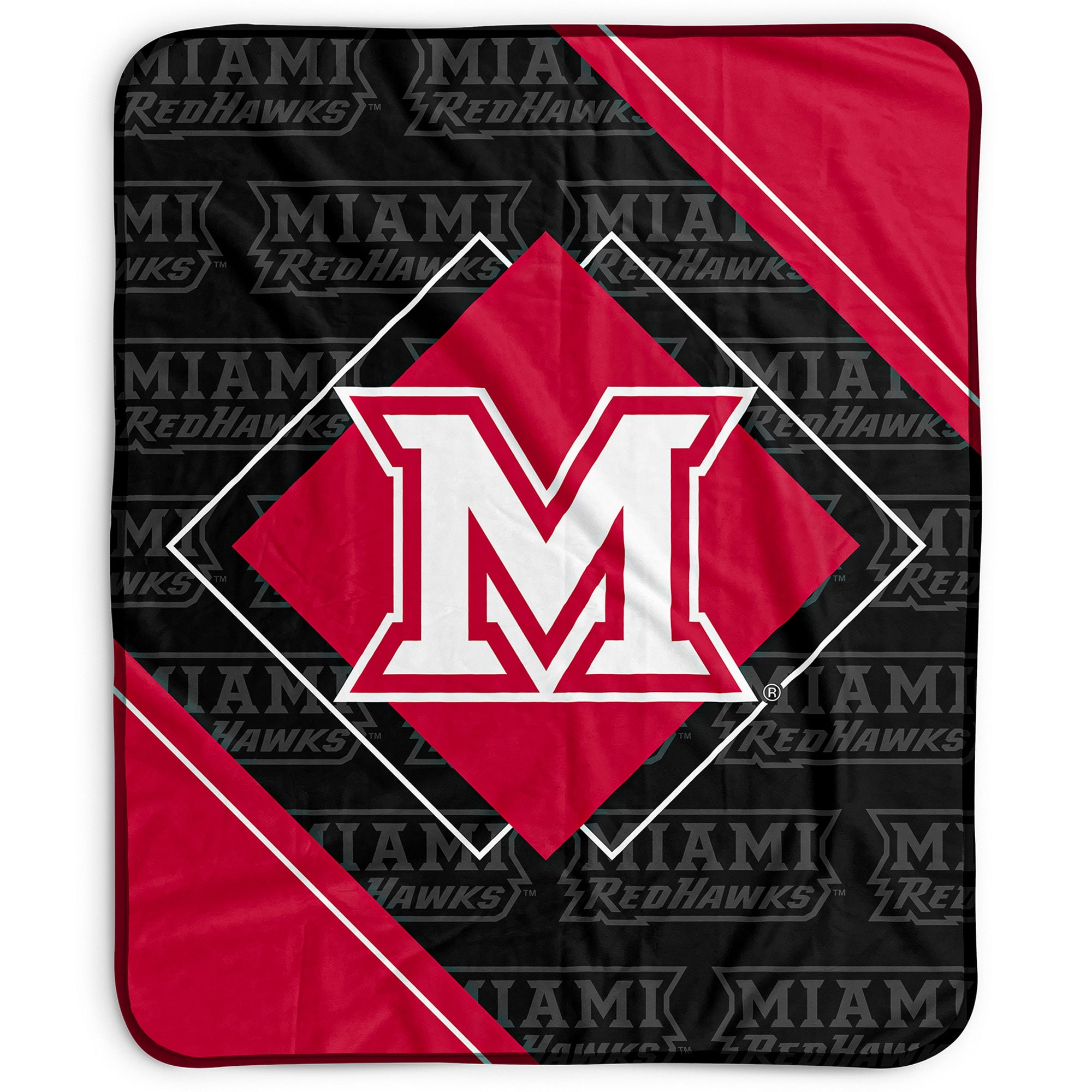 Miami University Redhawks Snowflake Ornament - Metal Christmas Tree Decoration With Team Logo