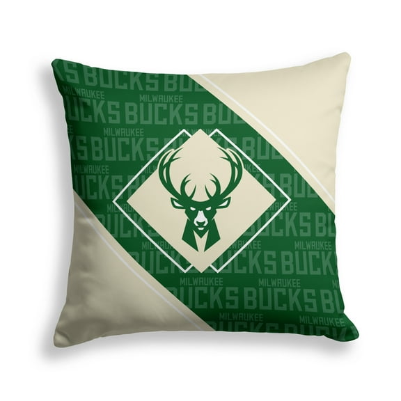 Pegasus Milwaukee Bucks 18" x 18" Diamond Boxed Decor Pillow