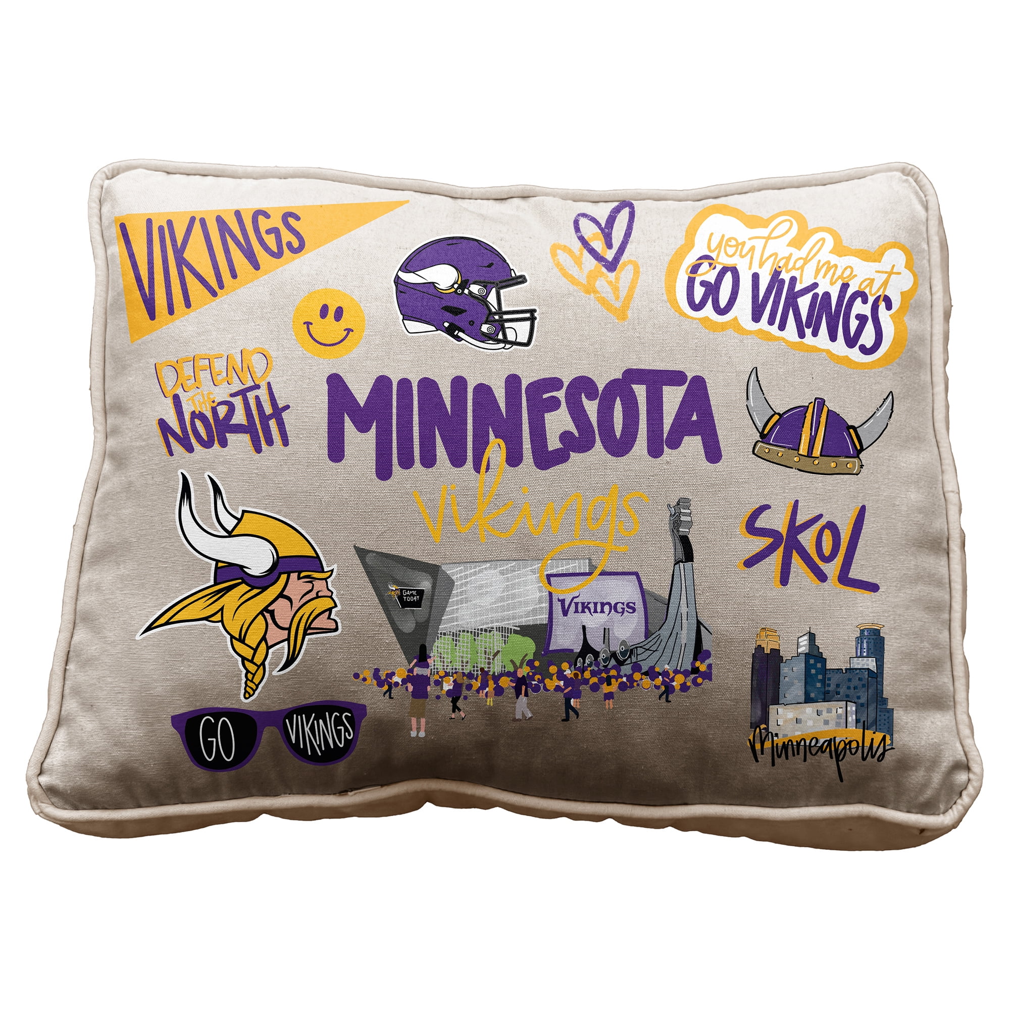 Couverture polaire Minnesota Vikings : jeté de