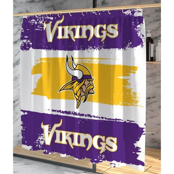 Pegasus Minnesota Vikings Shower Curtain & Bath Mat Set