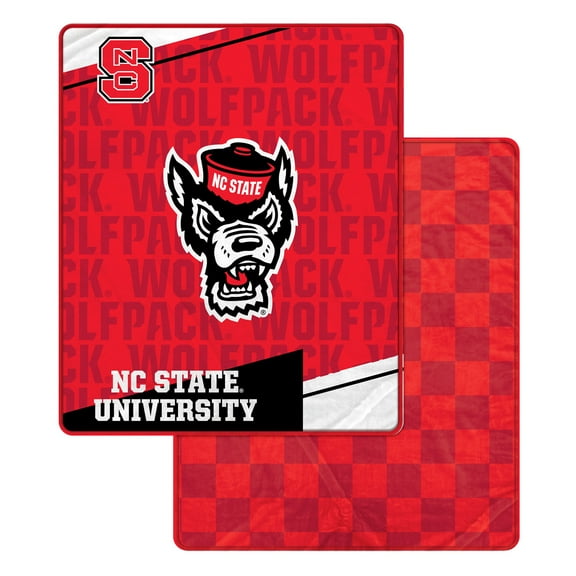 Pegasus NC State Wolfpack 60" x 70" Diagonal Ghost Checkered Double-Sided Blanket