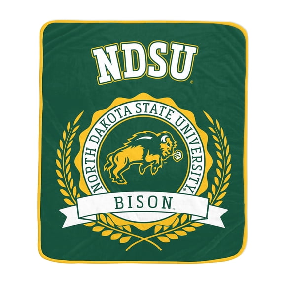 Pegasus NDSU Bison Bison 50" x 60" University Crest Ultra Soft Blanket
