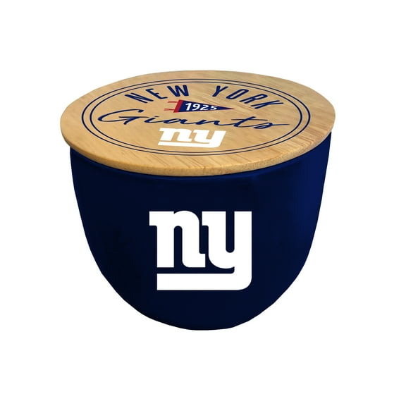 Pegasus New York Giants 16oz. Script Circle Wood Top Ceramic Candle