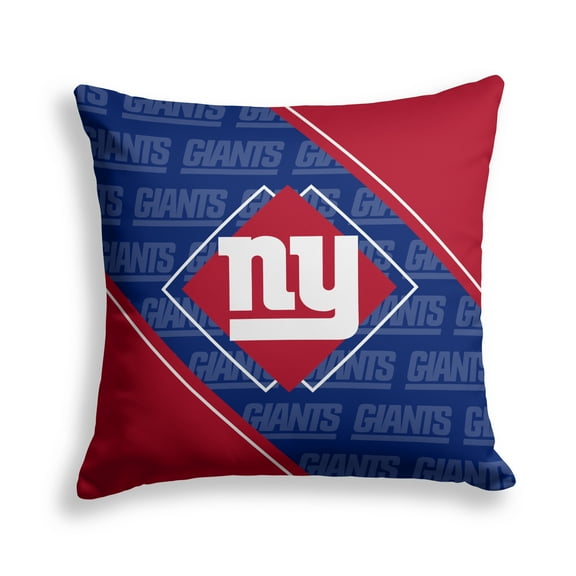 Pegasus New York Giants 18" x 18" Diamond Boxed Decor Pillow