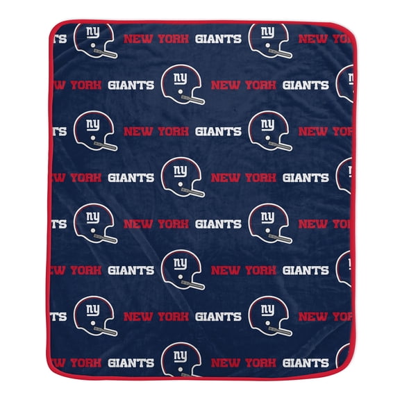 Pegasus New York Giants 60" x 72" Repeat Helmet Wordmark Ultra Soft Blanket