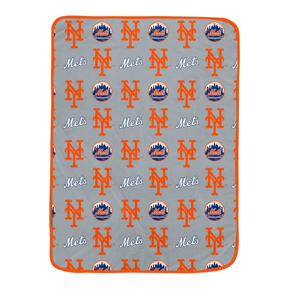 Pegasus New York Mets 66" x 95" Oversized Logo Roll Ultra Cozy Blanket