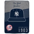thumbnail image 1 of Pegasus New York Yankees 60- x 80- Hat Stripes Throw Blanket, 1 of 1