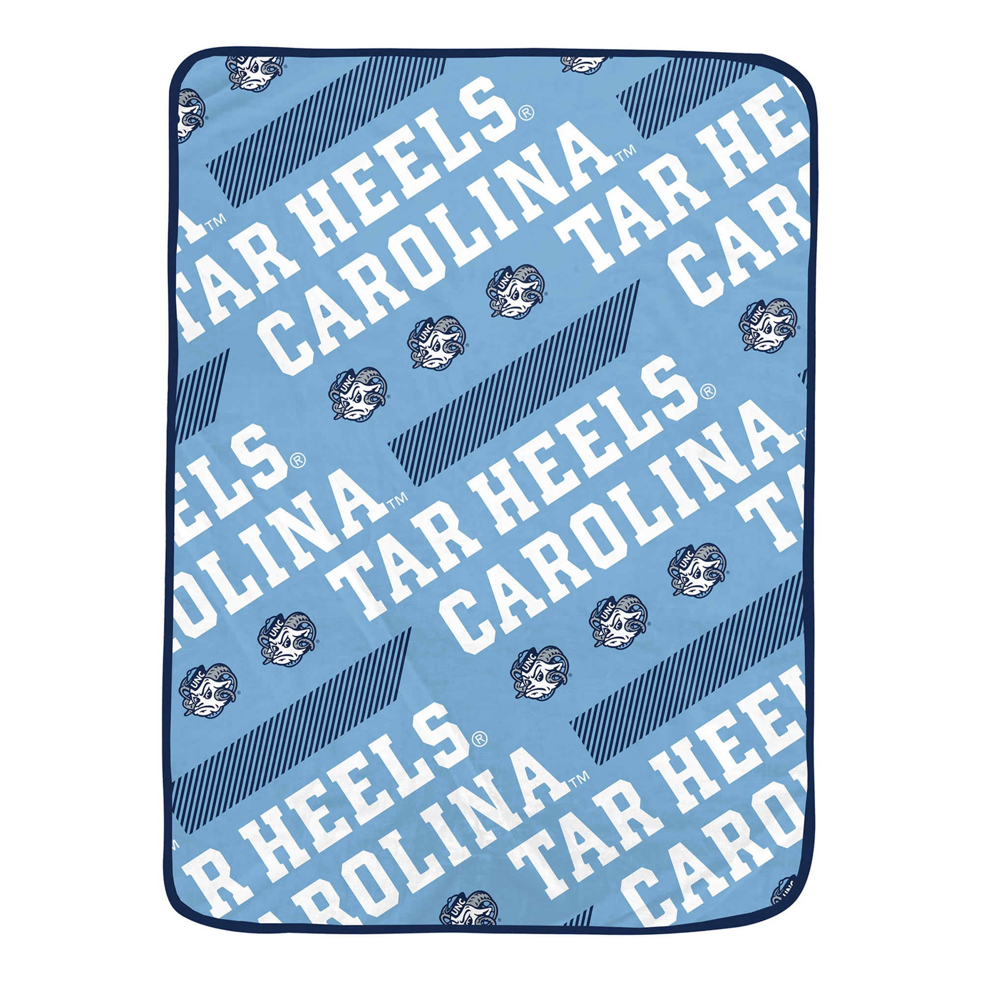 Pegasus North Carolina Tar Heels 60" x 72" Slanted HalfStripe Wordmark