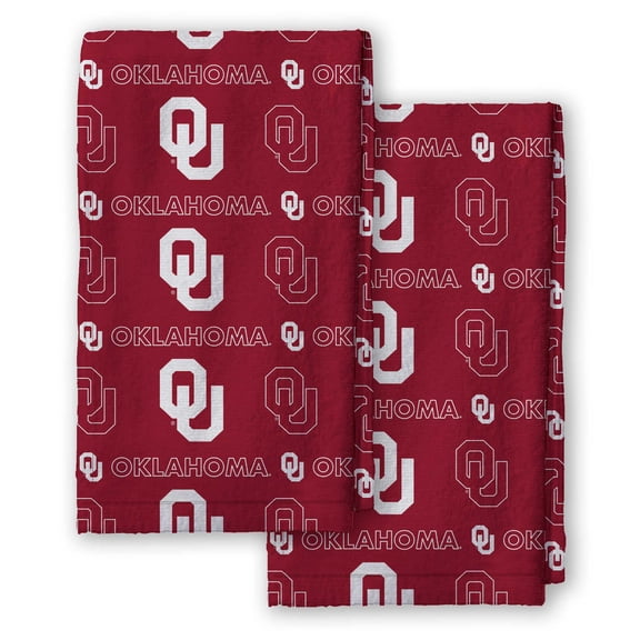 Pegasus Oklahoma Sooners 2-Pack Repeat Logo Dish Towel Set