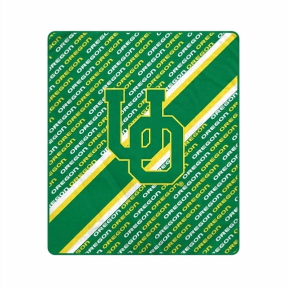 Pegasus Oregon Ducks 60" x 70" Diagonal Lined Wordmark Ultra Soft Blanket