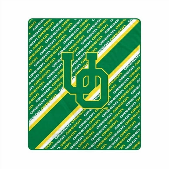 Pegasus Oregon Ducks 60" x 70" Diagonal Lined Wordmark Ultra Soft Blanket