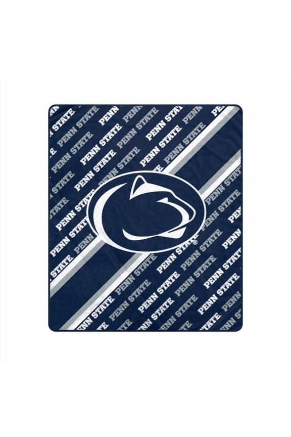 Penn State Nittany Lions 60" x 70" Diagonal Lined Wordmark Ultra Soft Blanket