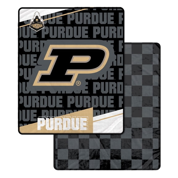 Pegasus Purdue Boilermakers 60" x 70" Diagonal Ghost Checkered Double-Sided Blanket