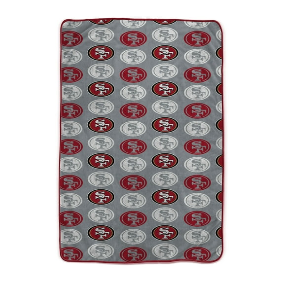 Pegasus San Francisco 49ers 66" x 95" Oversized Logo Roll Ultra Cozy Blanket
