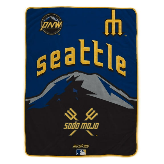 Pegasus Seattle Mariners 66" x 95" Oversized City Connect Blanket