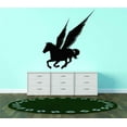 thumbnail image 1 of Pegasus Silhouette Winged Horse Greek Mythology 15"X20" Vinyl Wall Decal Vinyl Peel And Stick Sticker Wall Decal, 1 of 1