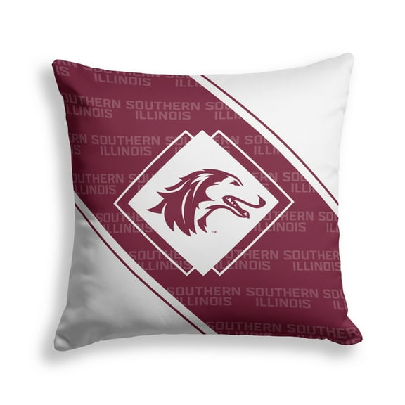 Pegasus Southern Illinois Salukis 18" x 18" Diamond Boxed Decor Pillow