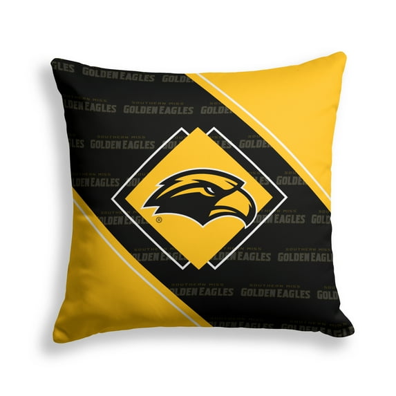 Pegasus Southern Miss Golden Eagles 18" x 18" Diamond Boxed Decor Pillow