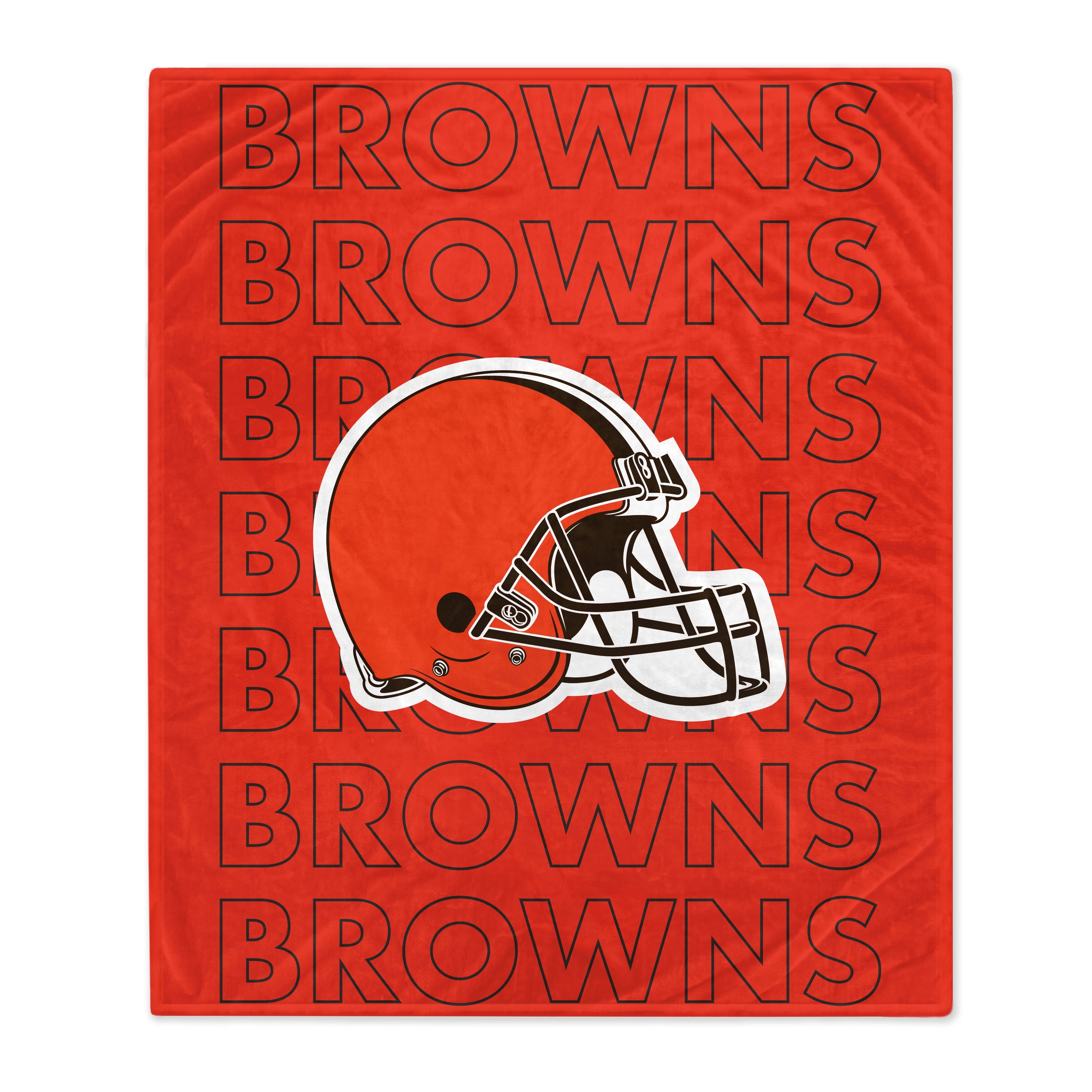 Pegasus Sports Cleveland Browns Echo Wordmark Ultra Soft Throw