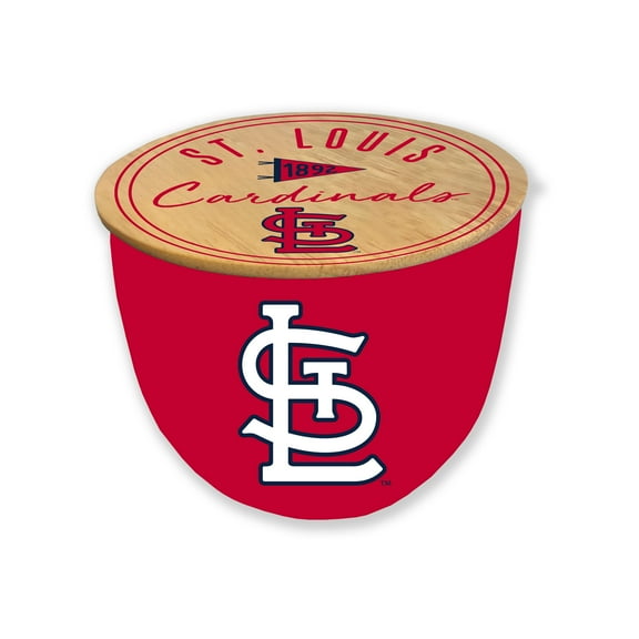 Pegasus St. Louis Cardinals 16oz. Script Circle Wood Top Ceramic Candle
