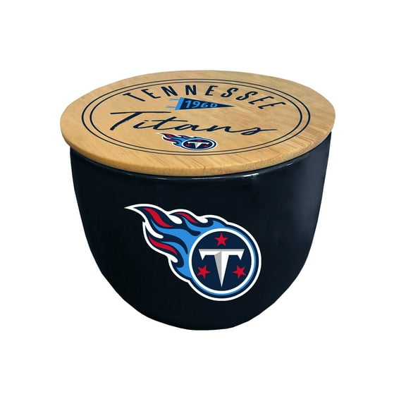 Pegasus Tennessee Titans 16oz. Script Circle Wood Top Ceramic Candle