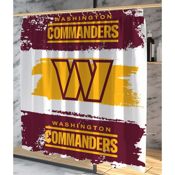 Pegasus Washington Commanders Shower Curtain & Bath Mat Set