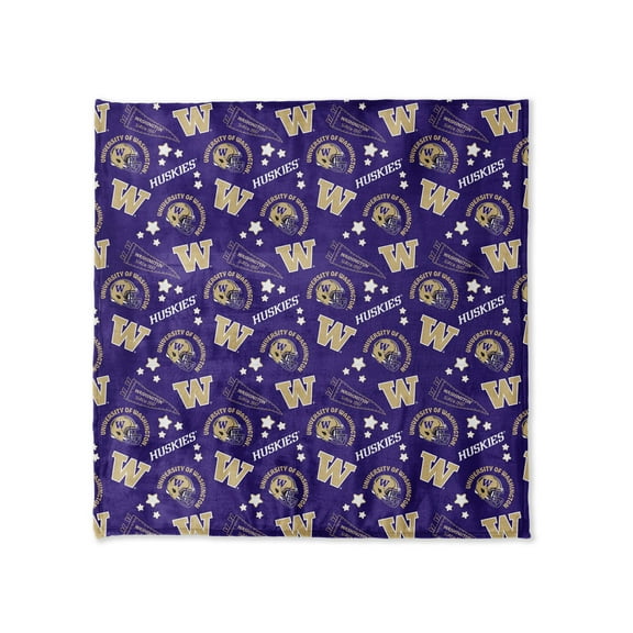 Pegasus Washington Huskies 108" x 108" Victory Pennant Ultra Cozy Family Blanket