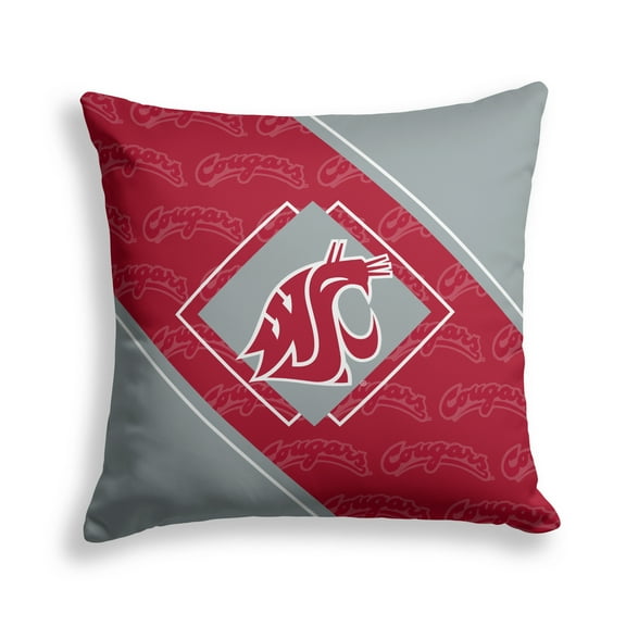 Pegasus Washington State Cougars 18" x 18" Diamond Boxed Decor Pillow