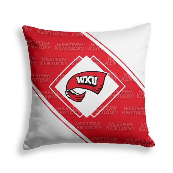 Pegasus Western Kentucky Hilltoppers 18" x 18" Diamond Boxed Decor Pillow