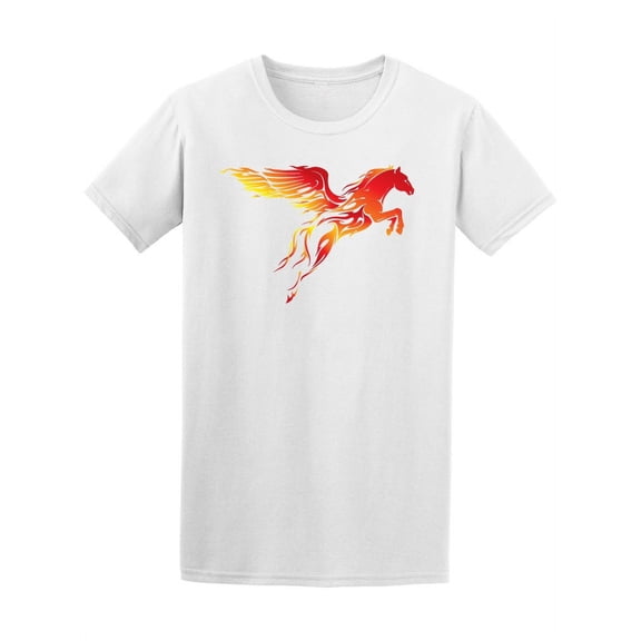Pegasus With Fire Trail T-Shirt Men -Image by Shutterstock, Male 3X-Large