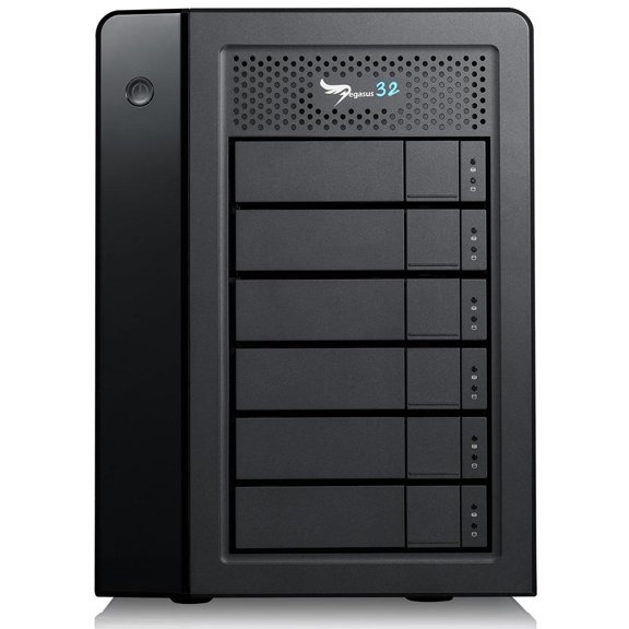 Promise Technology Pegasus32 R6 72TB (6x12TB) 6-Bay Thunderbolt 3 / USB 3.2 Gen 2 RAID Array