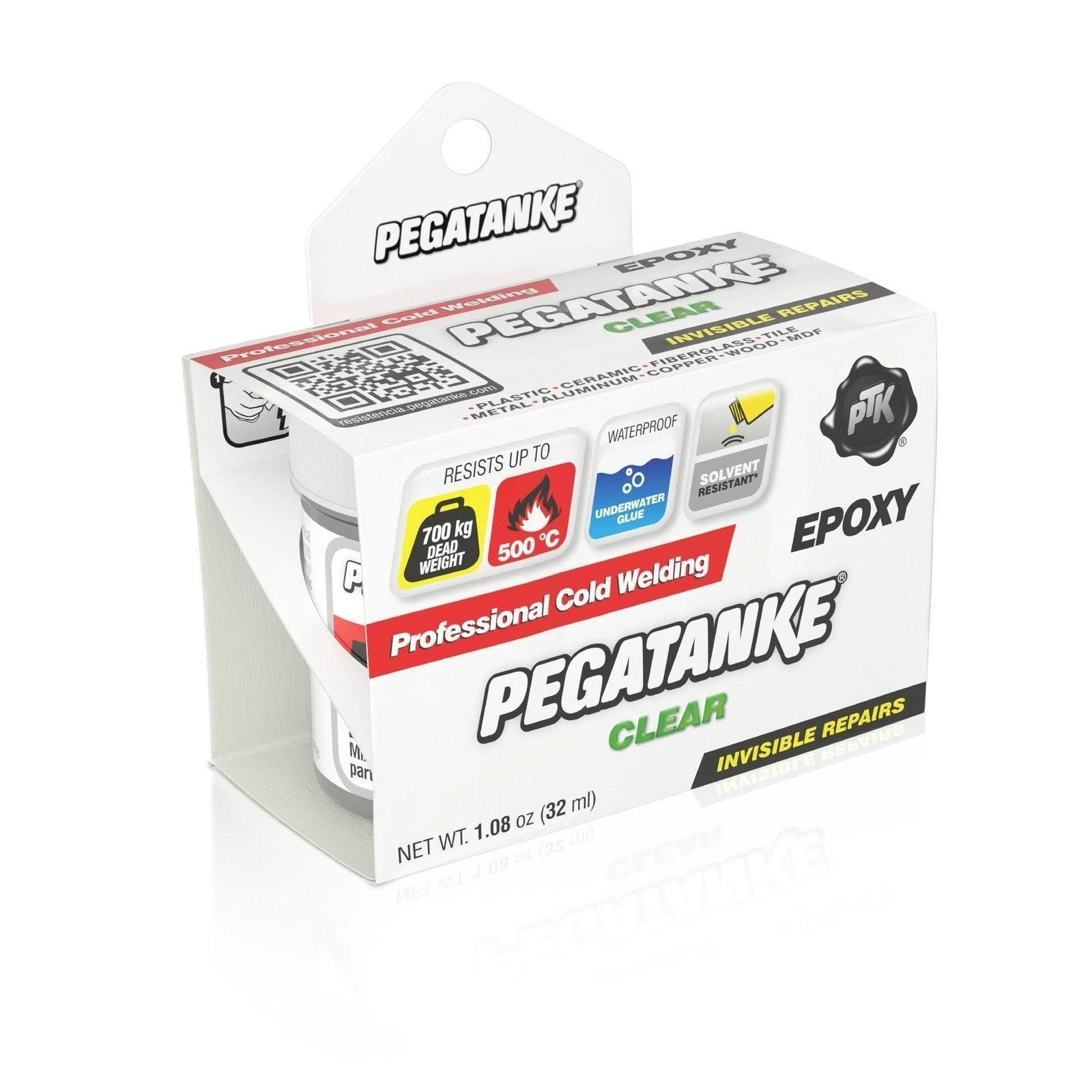 Pegatanke - Transparent 2 Part Epoxy Resin | Professional Cold Weld Adhesive...