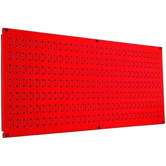 Pegboard 16in x 32in Horizontal Red Metal Pegboard Tool Board Panel