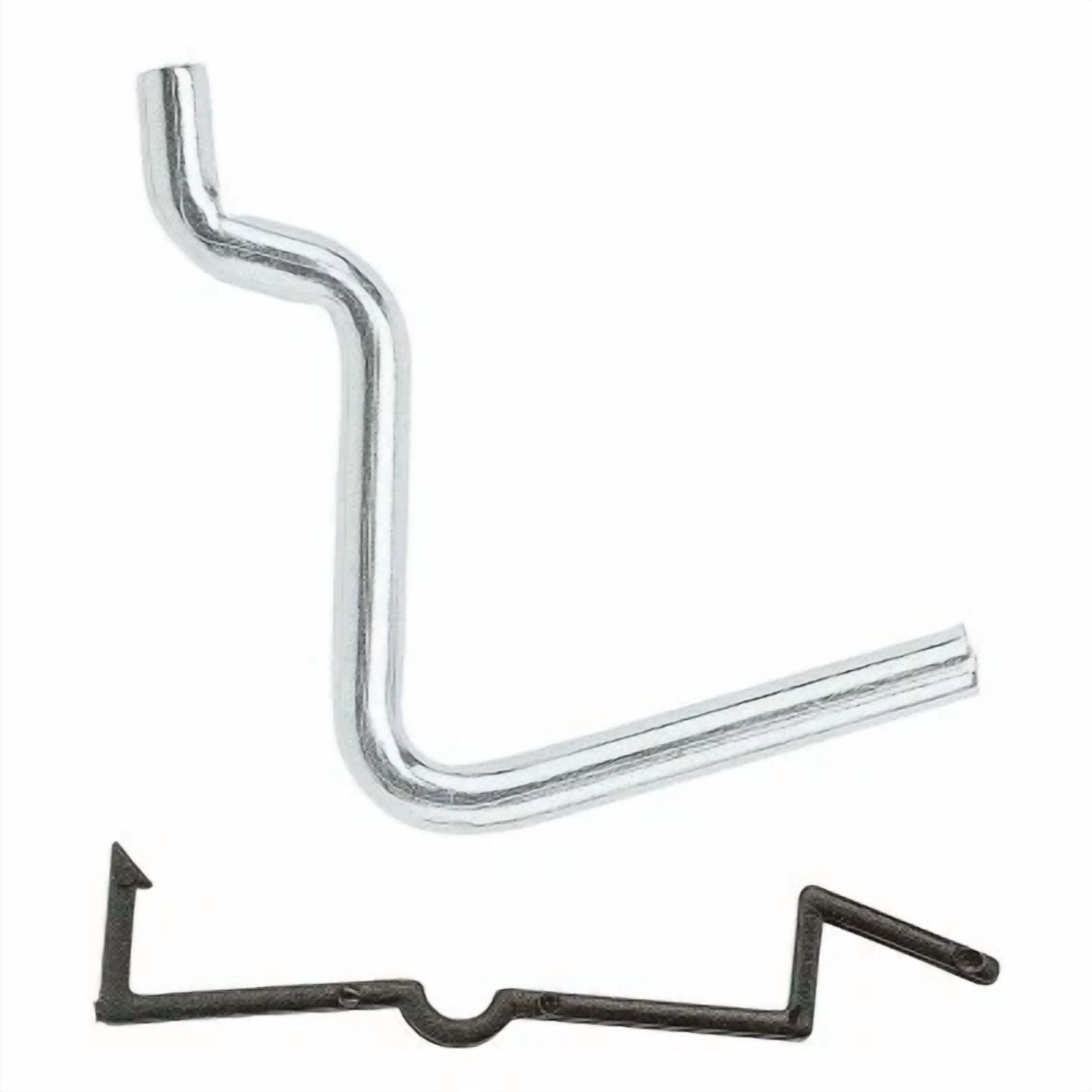 Pegboard Angle Hook, Fits 1/4-In., Zinc-Plated, 1-3/4-In., 6-Pk. -N180-007