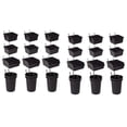 thumbnail image 1 of Pegboard Bins Peg Board Cups with Hooks & Loops 24 Pack,Assortment Organizer Accessory,Tools Storage Arrange System Kit,black, 1 of 7
