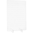 thumbnail image 1 of Pegboard Display Stand 16.9 x 11.8 Inch Retail Rack Pegboard Display Board Clear Acrylic Earring Display Stands Keychain Organizer Necklace Holder for Jewelry Craft Shows DIY Making, 1 of 6