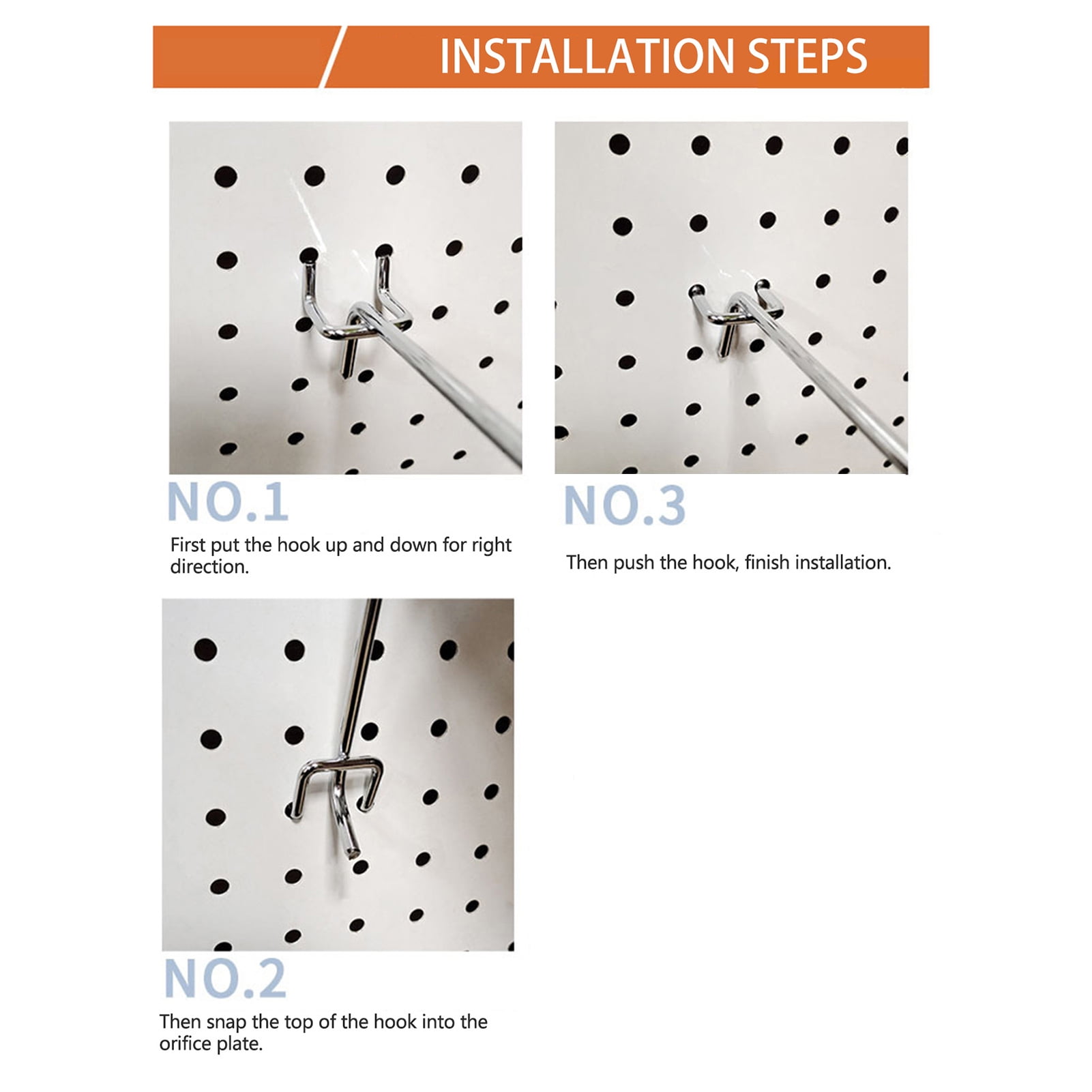 Pegboard Hook,114pcs Metal Kit Locks Applications 