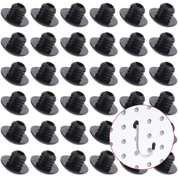 Pegboard Hook Locks, for Stopping Hooks from Falling Off, 120PCS, Black