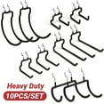 thumbnail image 1 of Pegboard Hooks,ENJOYWOOD 10PCS Heavy Duty Pegboard Utility Hooks for Power Tools, Drill, Hammer, Cord,Pegboard Accessories Fit for 1/4" Peg Board, 1 of 6