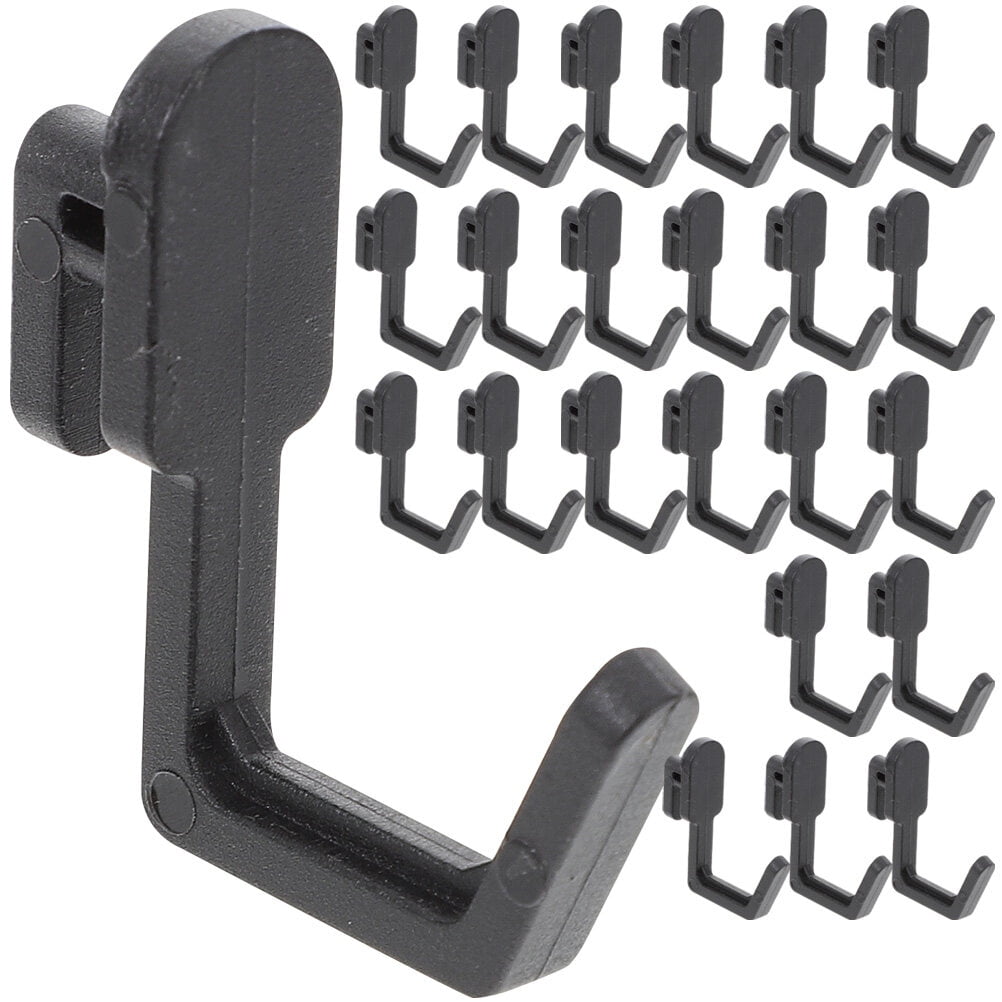 Pegboard Hooks,24Pcs Plastic Pegboard Hooks J Shape Pegboard Hook Peg
