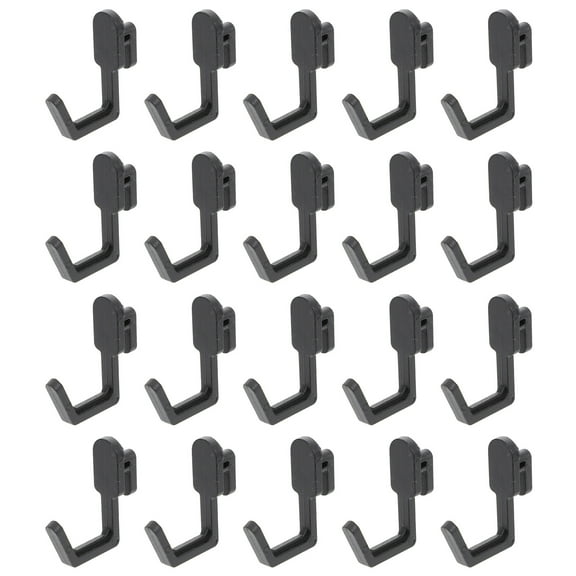 Pegboard J Shape Kitchen Cabinets Plastic Hangers Black Grid Wall Display Work 20 Pcs