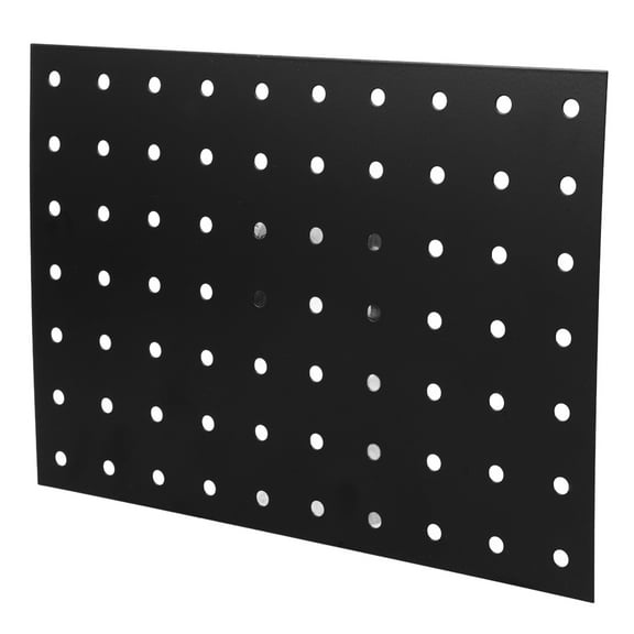CIMAXIC Wall Mount Black Metal Pegboard Panel for Organizing Tools and Craft Supplies