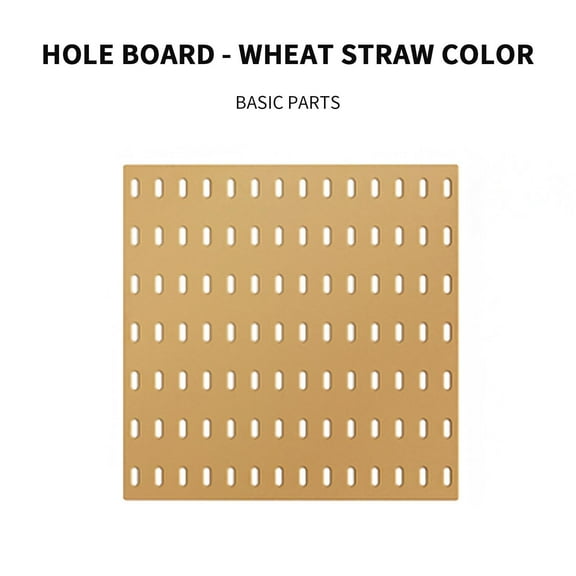 Pegboard Panel Yannianjz Pegboard Wall Panel for Storage, Perforated Hole Board for Tool and Kitchen Organizer, No Drill Mountable Shelf for Garage, Office, and Craft Room, with Hooks