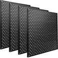 thumbnail image 1 of Pegboard Rack Garage Storage Steel Horizontal Peg Board Pack,Steel Pegboard Heavy Duty- 4 Pack 16-Inch X 16-Inch Metal Peg Board Tool Organization Panels(Black), 1 of 13