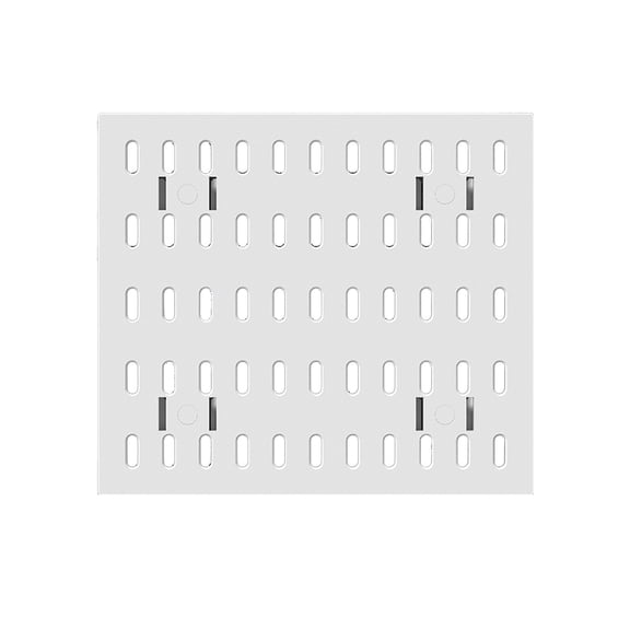 Pegboard Wall Organizer, 8.66"X7.68" Peg Board, Multi-fuction Storage Solution for Office, Kitchen, Workshop and Gaming Room Organization (White)