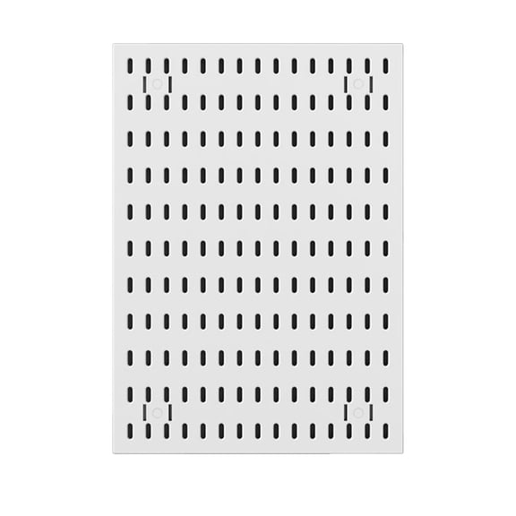Pegboard Wall Organizer for Desk, Office & Gaming Setup Space-Saving Peg Board Kit for Keys, Storage Box, Partition White