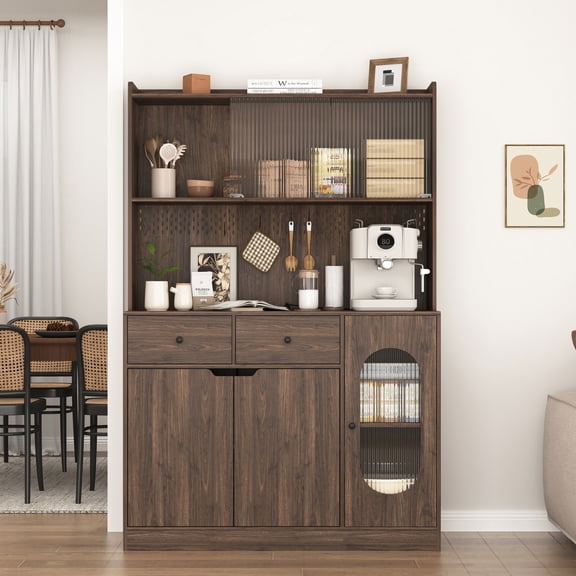 Pegboard back with hooks - Store utensils and DIY storage in kitchen rack